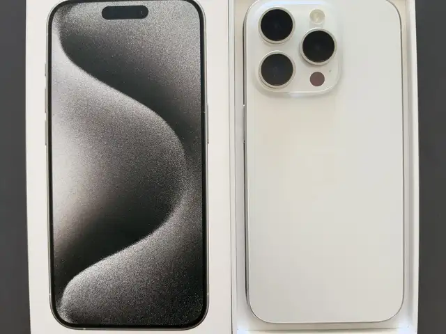 Iphone 15 pro, white titanium, 256gb, Paphos — Chlorakas