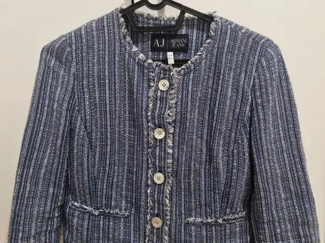 Vintage Armani Jeans Womens M Blue Tweed Blazer Designer Italy, Famagusta — Agia Napa