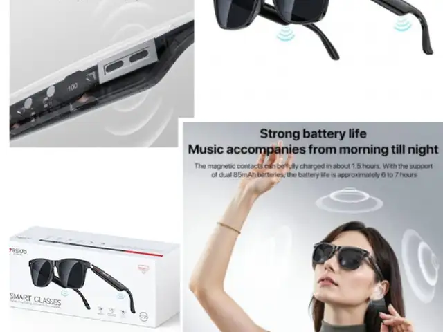 Earphone sunglasses yesido io35 wireless unisex black, Επαρχία Λεμεσού — Άγιος Αθανάσιος