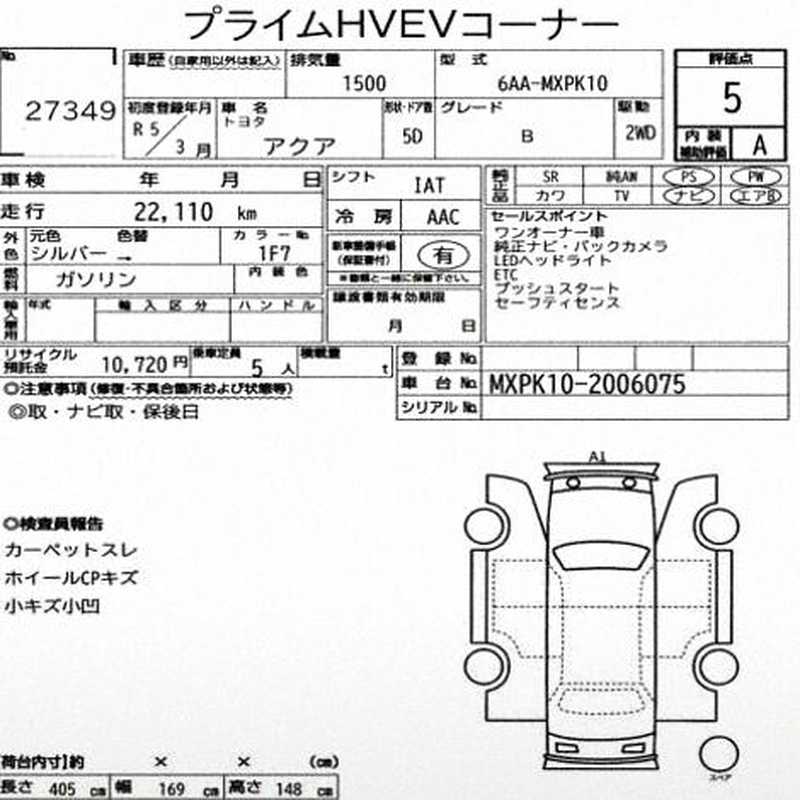 2023 Toyota Aqua 1,5L 2023 Cyprus