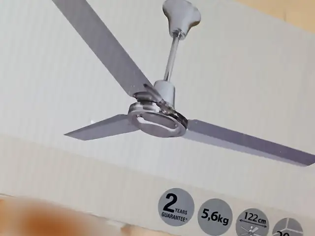 Brand New Ceiling Fan 122cm 5 Speeds, 60W Unused in Box, Επαρχία Πάφου — Κισσόνεργα