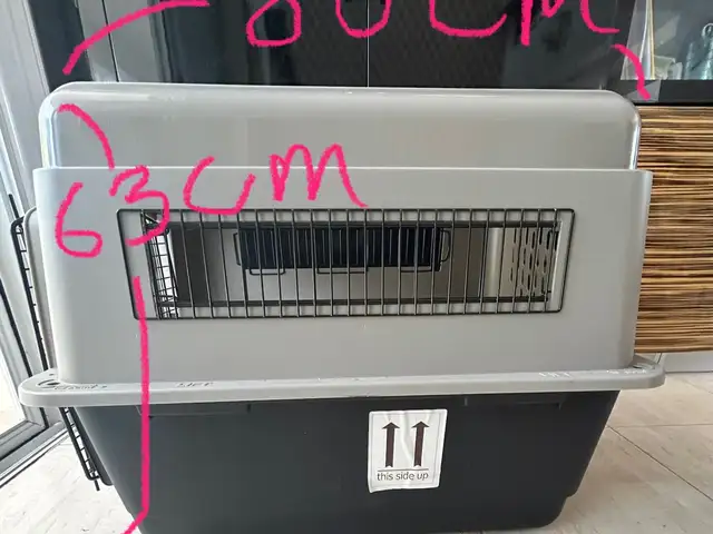 Vari kennel medium dog travel crate by air, Paphos — Agios Georgios