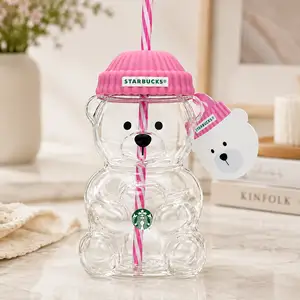 Starbucks 2026 barbie pink bearista glass cold cup korea exclusive, Limassol — Agios Athanasios