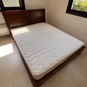 Bed 160x200 wooden, veneered. with orthopaedic mattress in very good condition, Επαρχία Λεμεσού — Πισσούρι