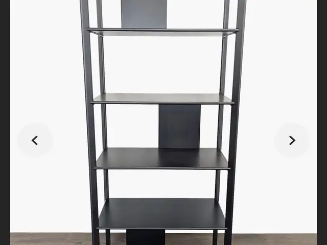 Ikea black display shelf, Larnaca — Meneou