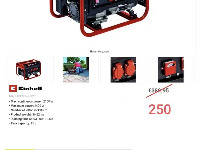 EINHELL petrol generator, Nicosia — Strovolos - Stavros