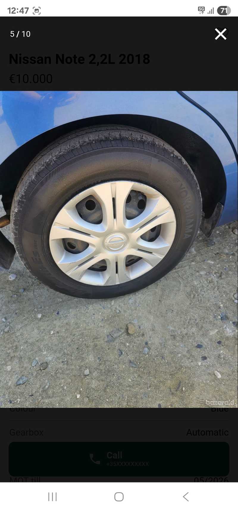 2018 Nissan Note 2,2L 2018 Cyprus