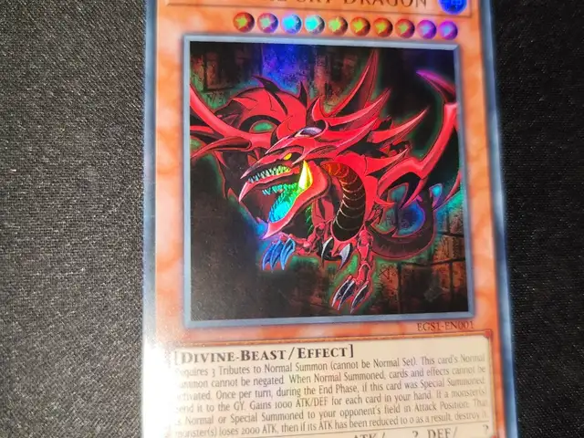 Yu-Gi-Oh Slifer The Sky Dragon Card, Nicosia — Aglantzia