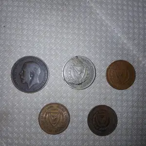 Old coins of cyprus 1960, Επαρχία Λευκωσίας — Άγιος Δομέτιος - Άγιος Γεώργιος