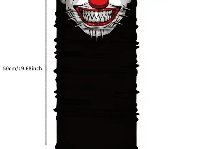 Vintage Skull Print Multifunctional Neck Gaiter 5 Options, Nicosia — Egkomi - 2