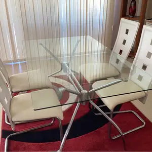 Glass dining table and 4 chairs, Paphos — Pegeia