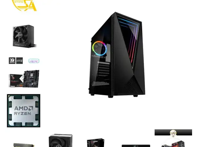 Custom 1080p gaming pc ryzen 5 7500f rx 9060 xt 16gb ddr5 1tb nvme, Επαρχία Λευκωσίας — Λακατάμεια - Αγία Παρασκευή