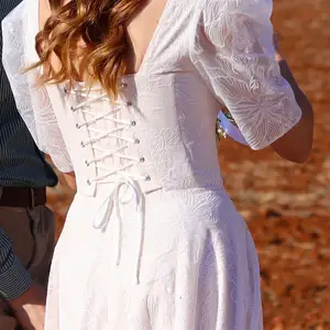 Elegant lace wedding dress, size s, Larnaca — Xylofagou