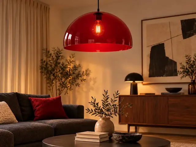 Modern acrylic pendant lamp shades various colours 40cm, Nicosia — Nicosia - Lykabittos