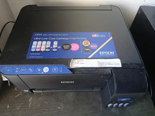 Epson EcoTank L3151 Printer WiFi, Print/scan/copy, Larnaca — Larnaka - Finikoudes