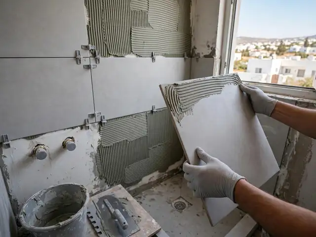 Bathroom renovation with strip out, new tiles, shower and sanitaryware, Paphos — Paphos - Kato Paphos
