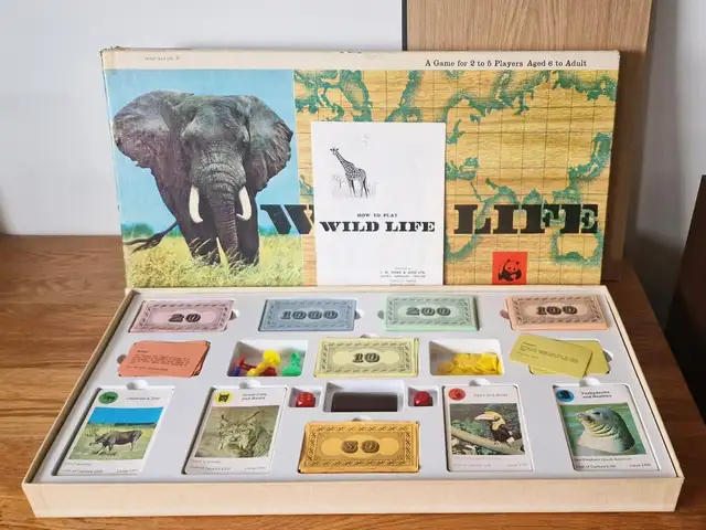 Vintage 1970s wild life board game spears games world wildlife - mcm - complete, Paphos — Paphos - Agios Theodoros
