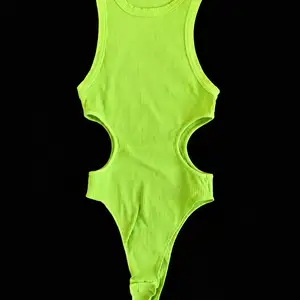 Tezenis ribbed bodysuit, neon lime green, size l, Paphos — Paphos - Agios Theodoros