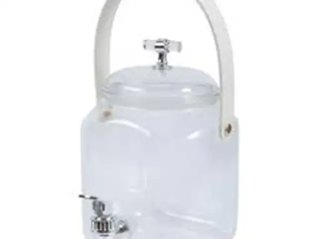 Lovely large capacity drink dispenser stable pitcher w/ leather handleheld & tub, Επαρχία Πάφου — Paphos - Άγιος Θεόδωρος