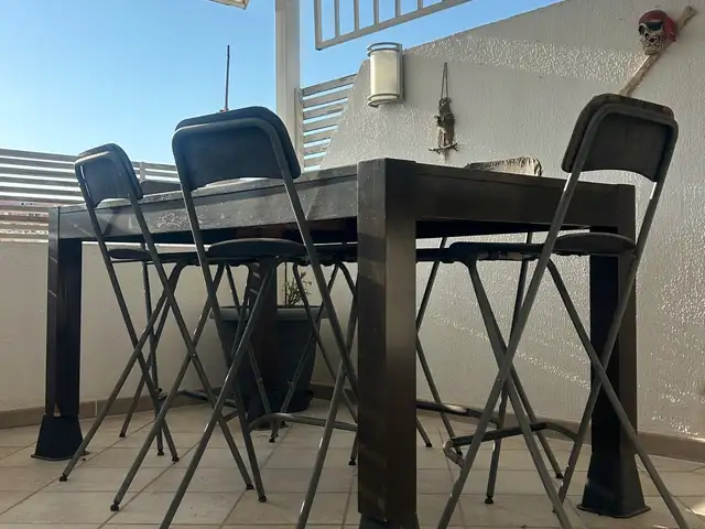 Table & 6 stools, Nicosia — Strovolos - Agios Dimitrios