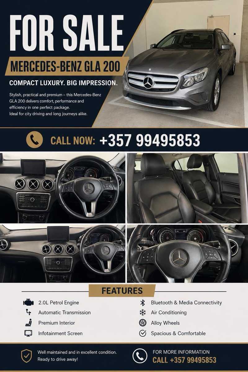 2016 Mercedes-Benz GLA-Class 2,1L 2016 Cyprus