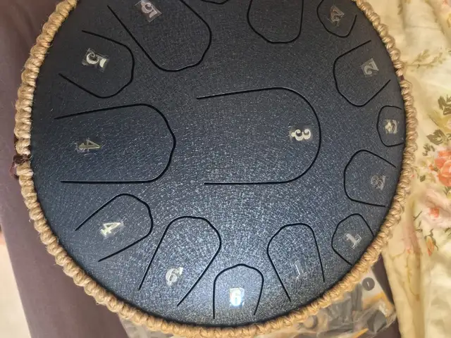 13-inch Steel Tongue Drum 15 Notes - New Complete Set, Paphos — Anarita
