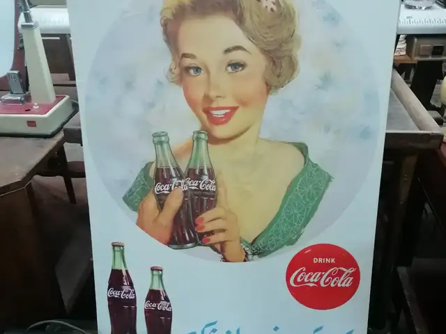1950's Coca cola advertisement in outstanding condition, Επαρχία Λευκωσίας — Άγιοι Ομολογητές