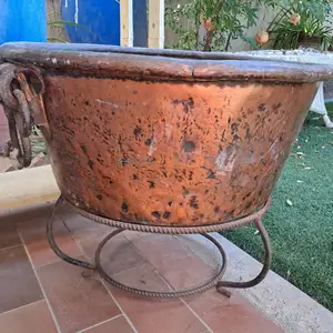 Antique copper pot, Nicosia — Strovolos - Chryseleousa