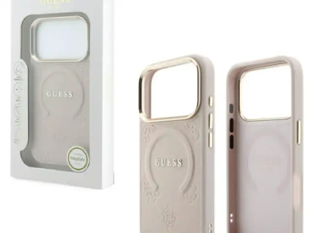 Back case magsafe guess saffiano apple iphone 17 pro max / 18 pro max pink, Limassol — Agios Athanasios