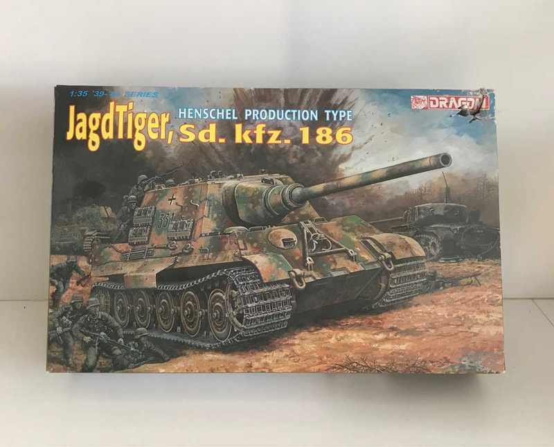 DRAGON製 1/35 Sd.Kfz.186 JAGTIGER Sd.Kfz.186 Jagdtiger Porsche Production Type (2in1) model do