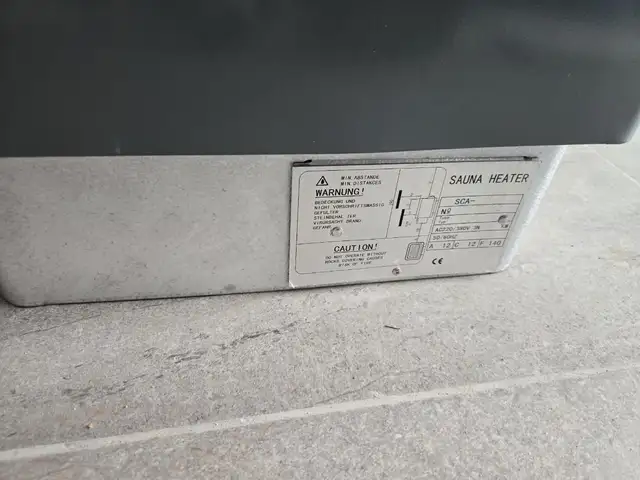 New sauna stove, Larnaca — Kiti