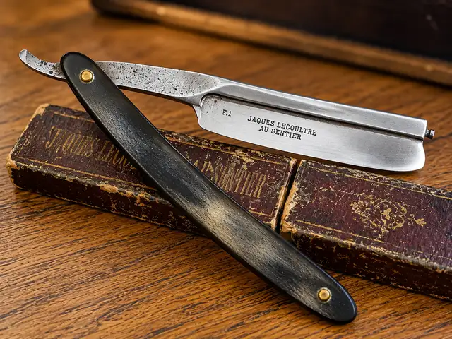 Antique jaques lecoultre f.1 straight razor-au sentier-original case, Nicosia — Lakatameia - Agia Paraskevi