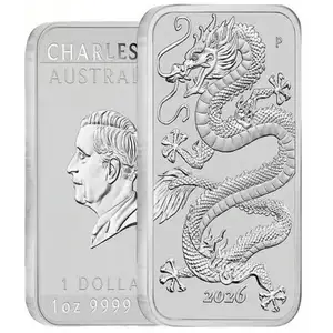 Australia 2026 perth mint dragon silver coin bar 1 oz .9999, Επαρχία Λευκωσίας — Λατσιά - Άγιος Γεώργιος