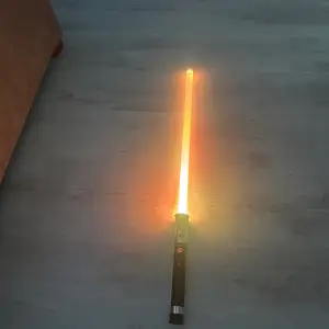 Qui gon jin custom rgb metal lightsaber with multi-color led & sound effects, Limassol — Parekklisia