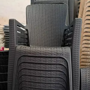 Καρεκλες ραταν πλαστικες γκριζο μπεζ ασπρο plastic chairs rattan grey beige whit, Επαρχία Λάρνακας — Λιβάδια Λάρνακας
