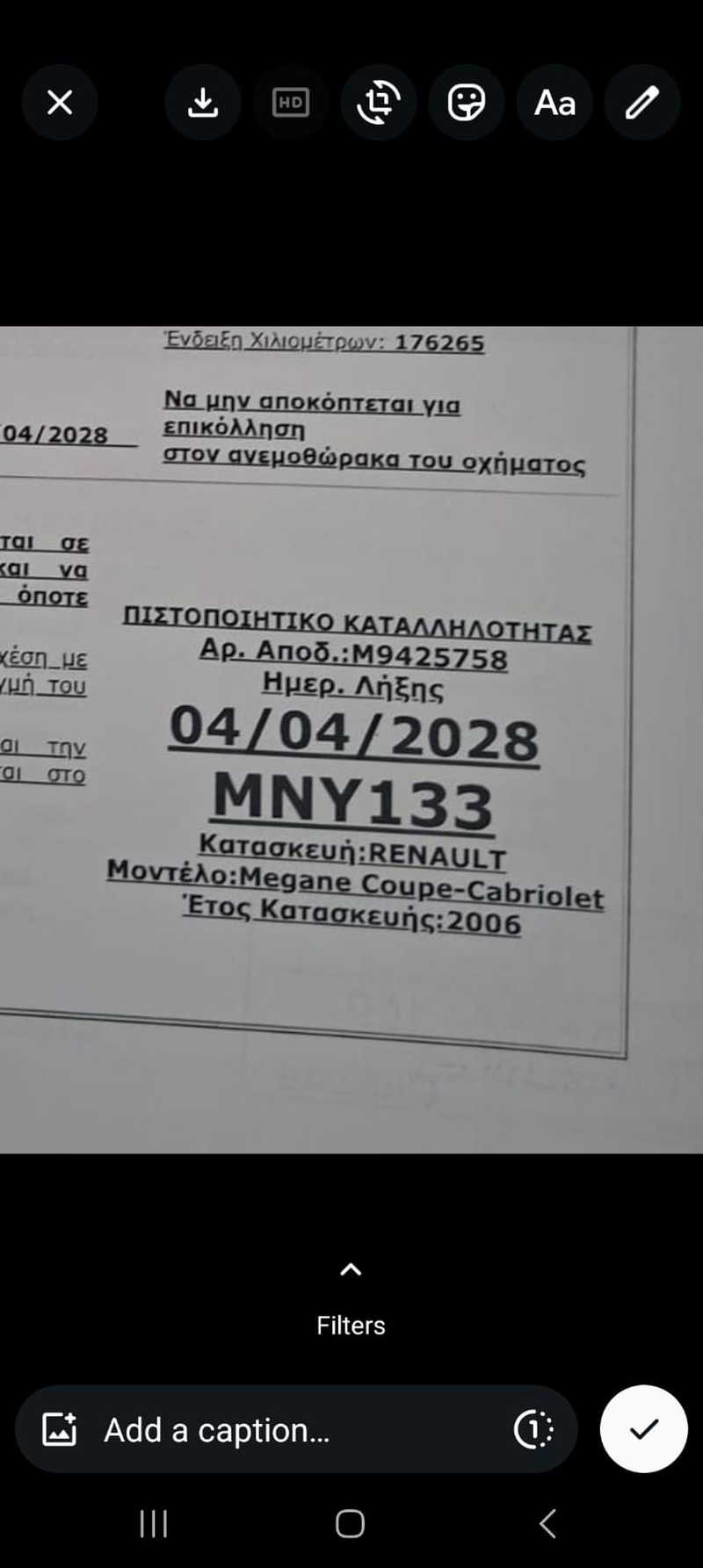 2006 Renault Megane 1,4L 2006 Cyprus