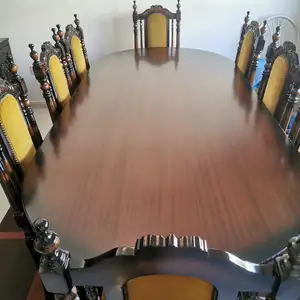 Classic wooden dining table with 8 chairs - κλασικό ξύλινο τραπέζι τραπεζαρίας μ, Επαρχία Λεμεσού — Λεμεσός - Αγία Φύλα