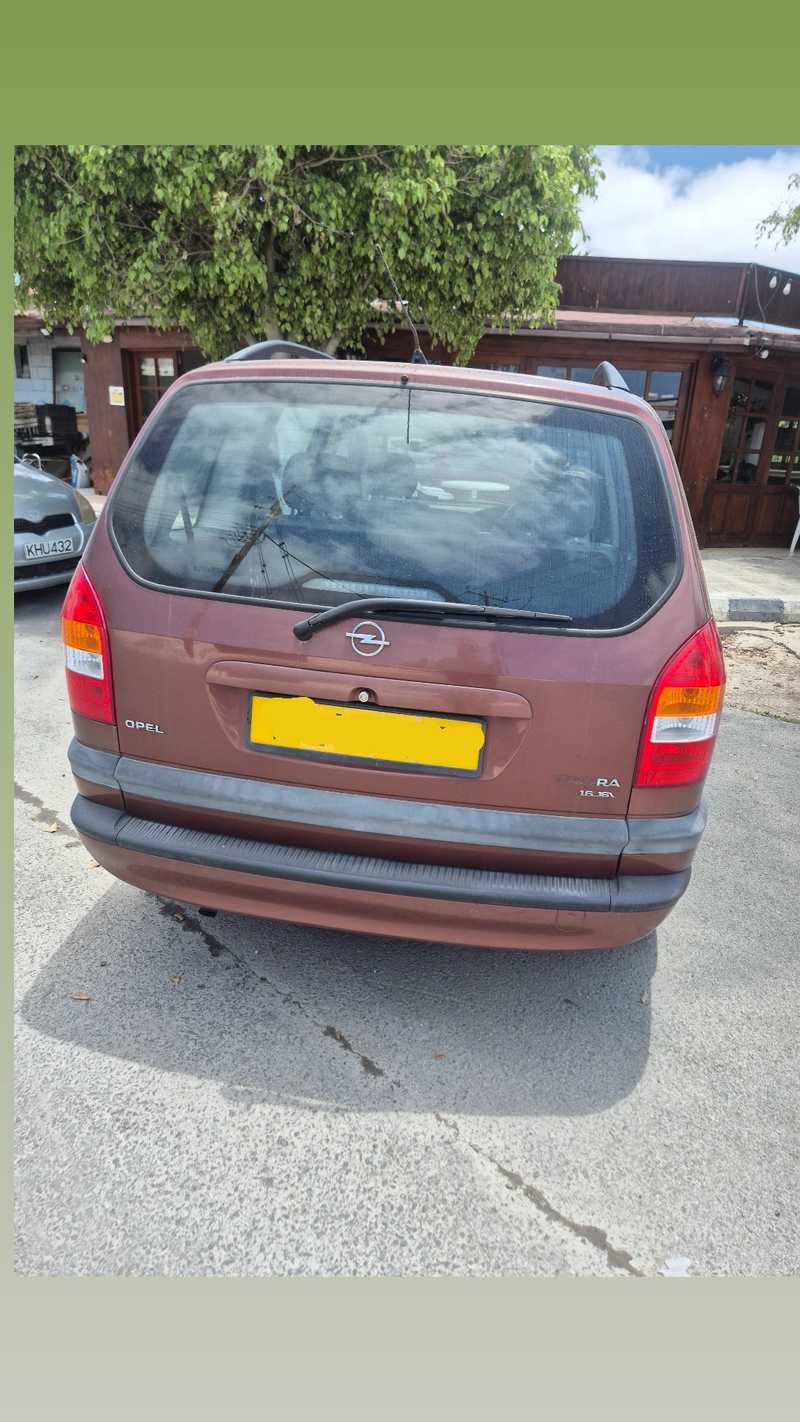 Opel, Vauxhall Zafira 1,6L 2001