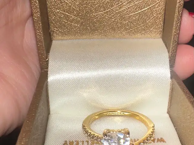 Pandora wavy heart and double heart sparkling rings, Limassol — Limassol - Agia Zoni