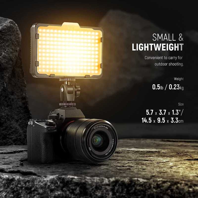 Professional camera light pt-176s led video light by tolifo €70
