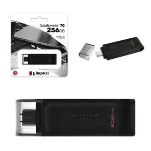 Pen drive kingston dt70 usb-c 3.2 256gb black, Επαρχία Λεμεσού — Άγιος Αθανάσιος