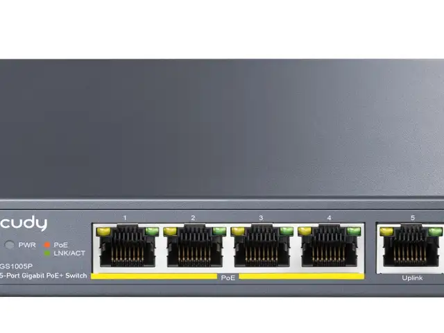 Cudy switch poe gigabit 4poe + 1gbe uplink 60w gs1005p, Limassol — Agios Athanasios