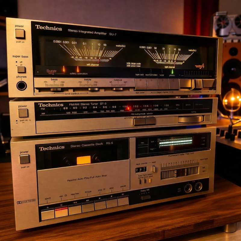 Technics su-7 amplifier, rs-5 cassette deck, st-3 tuner set €650