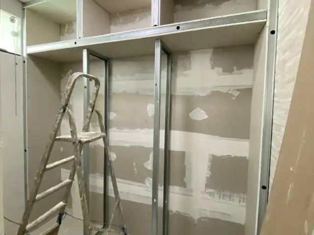 Built-in wardrobe recess construction in plasterboard, Paphos — Paphos - Kato Paphos
