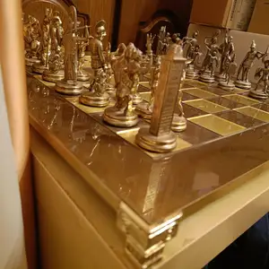 Authentic stunning genuine handcrafted bronze gold silver Mythology Chess, Επαρχία Λευκωσίας — Παλαιομέτοχο
