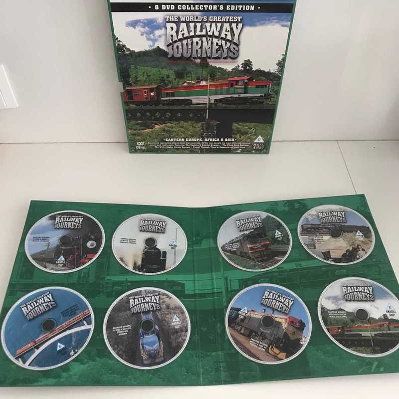 Railway journeys/ eastern europe,africa&asia 8-disc box dvd set