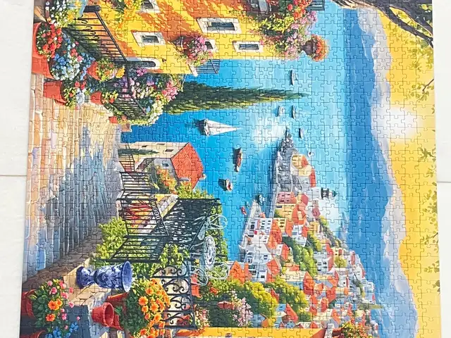 Completed & glued puzzle, Famagusta — Paralimni