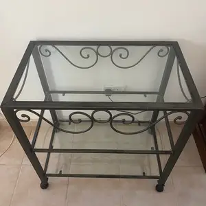 Vintage iron and glass shelves, Paphos — Tremithousa