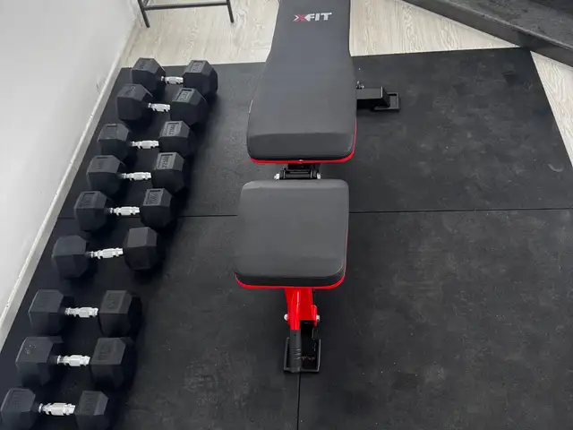 Gym set x fit adjustable bench, dumbbells, Επαρχία Λεμεσού — Κάτω Πολεμίδια