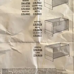Baby bed white used with mattress, Paphos — Chlorakas